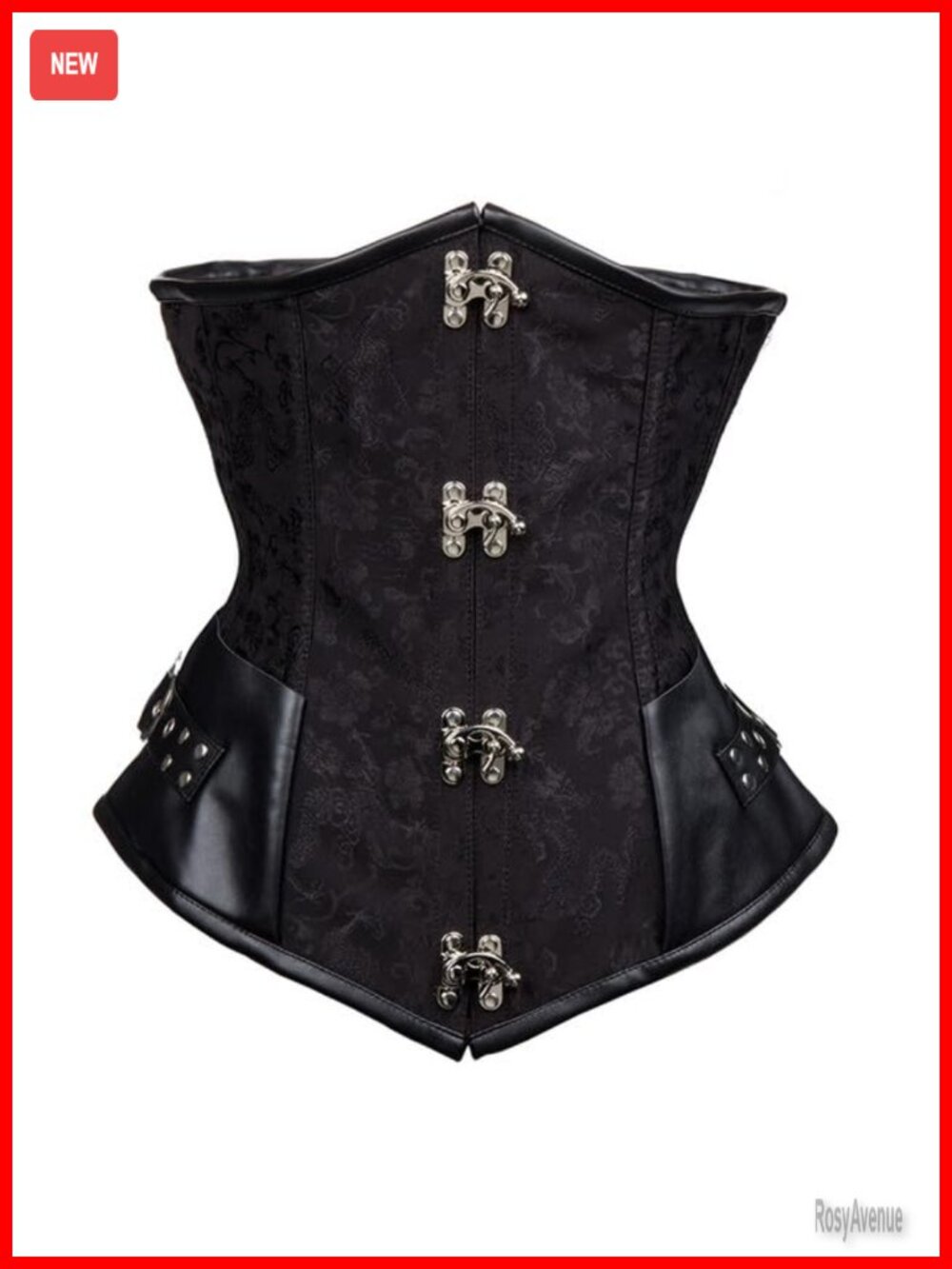 Underbust Corset Lace Up Bustier Steampunk Waist Cincher